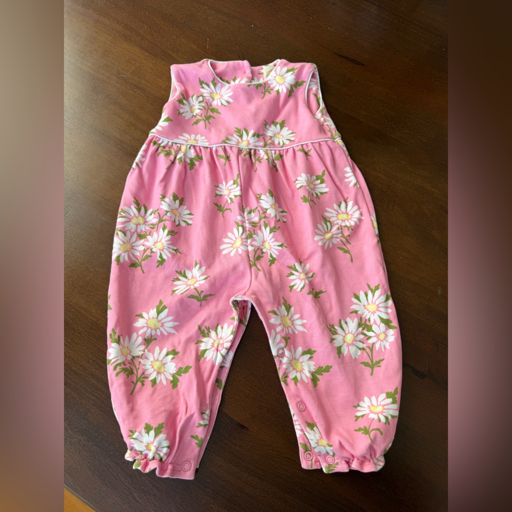 TBBC Pink and White Floral Romper
